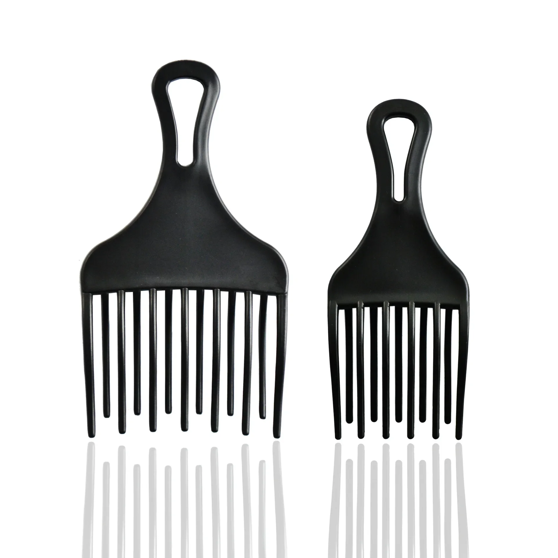 1pc Insert Afro Hair Pick Comb Wide Comb Teeth Hair Fork Brush Man Oil Head Hair Plastic Gear Comb Curly Afro Hair Styling Tools