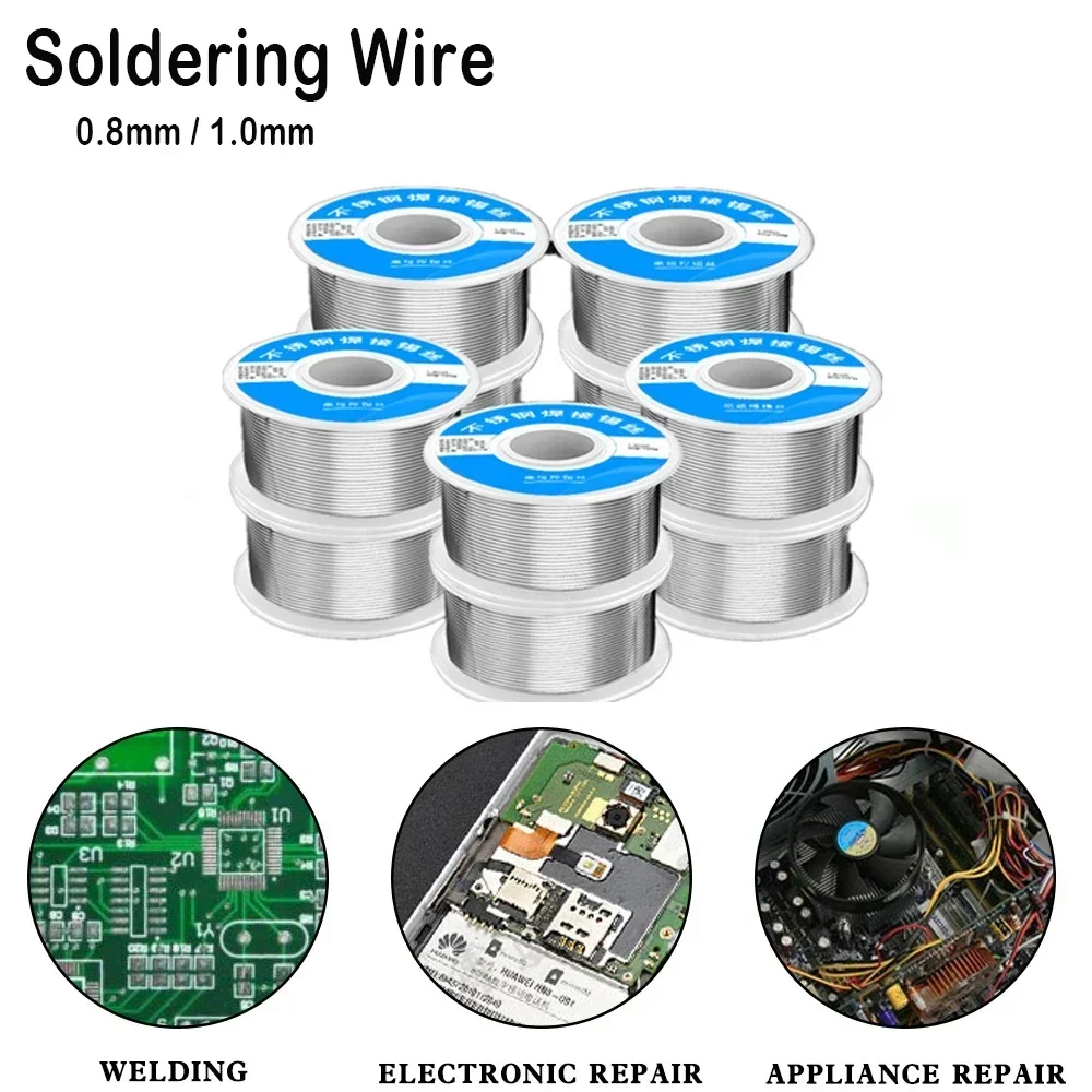 Disposable Lighter Solder Welding Wire Soldering Tin Wire Stainless Steel Copper Iron Nickel Battery Pole Piece Low Melt 0.8/1mm