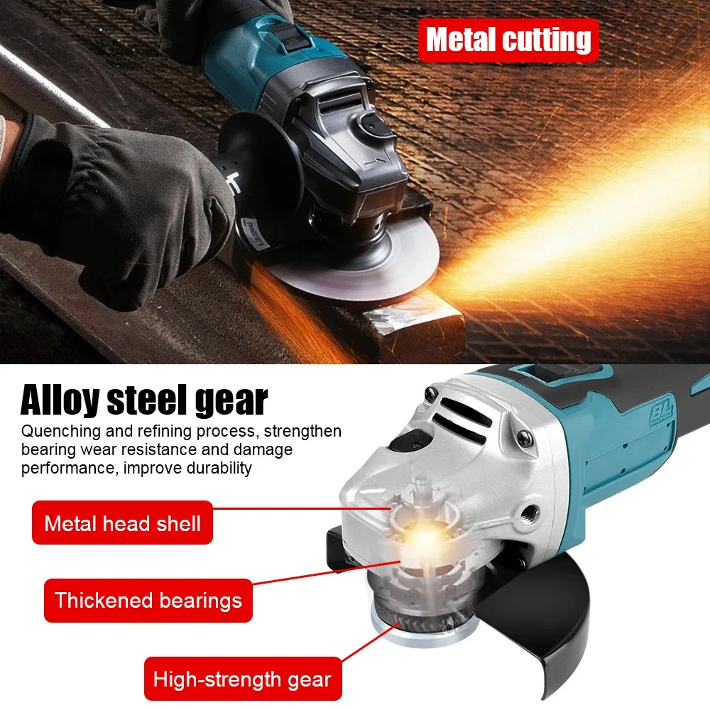 DGA404 18vMakita power tools Grinder Tool Wireless Power Tools Electric Grinder Angle Grinder Brushless Sander Angle