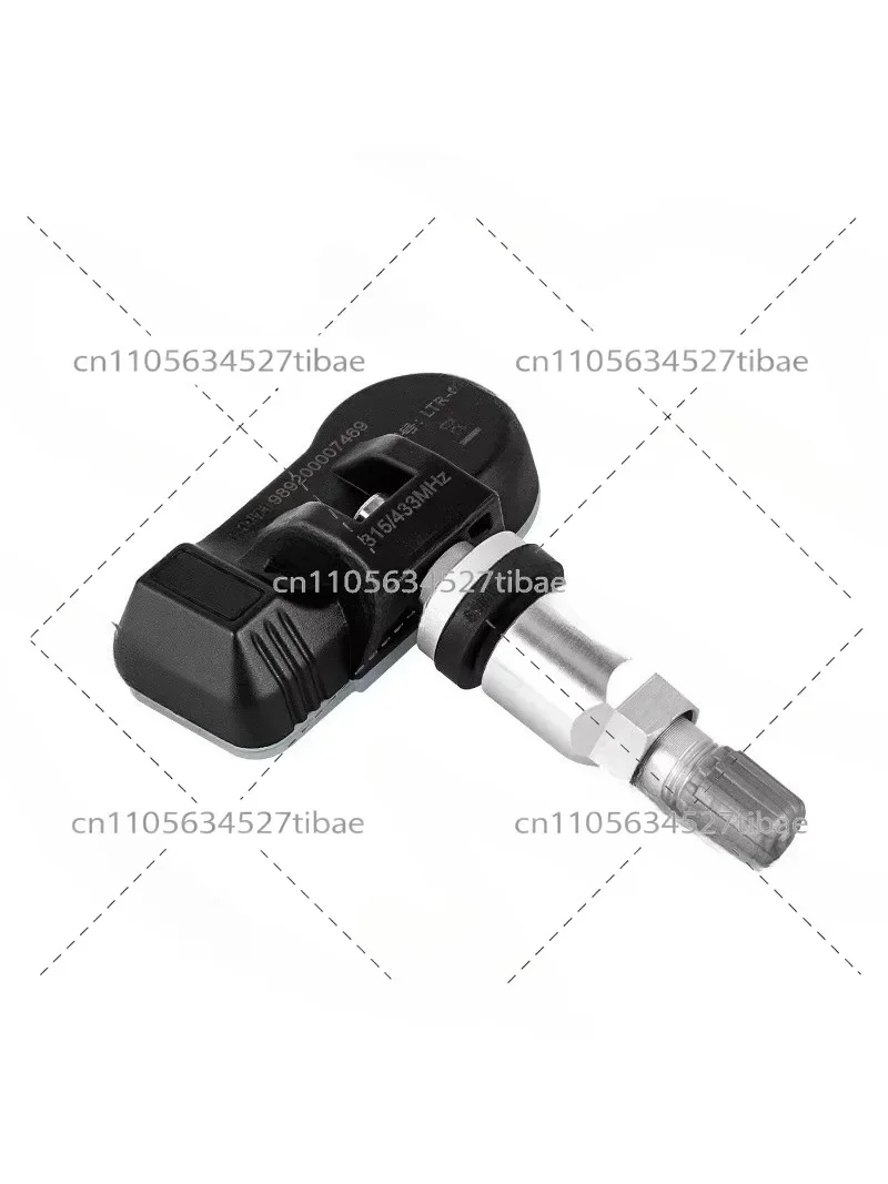 Universal Dual Frequency 315/433MHz Tire Pressure Monitoring System (TPMS) Sensors Pack of 4 for Vehicle Safety
