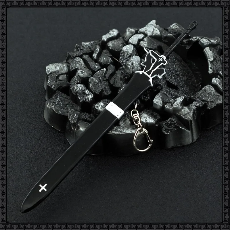 22cm eluciator Kirigaya Kazuto Sword SAO Art Online Anime Merchandise modelli di armi in metallo 1:6 accessori per attrezzature per bambole artigianato