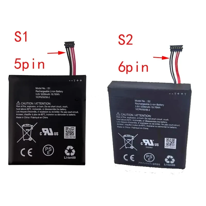 Original New Replacement Battery S1 / S2 For Ring Video Doorbell 2nd Generation