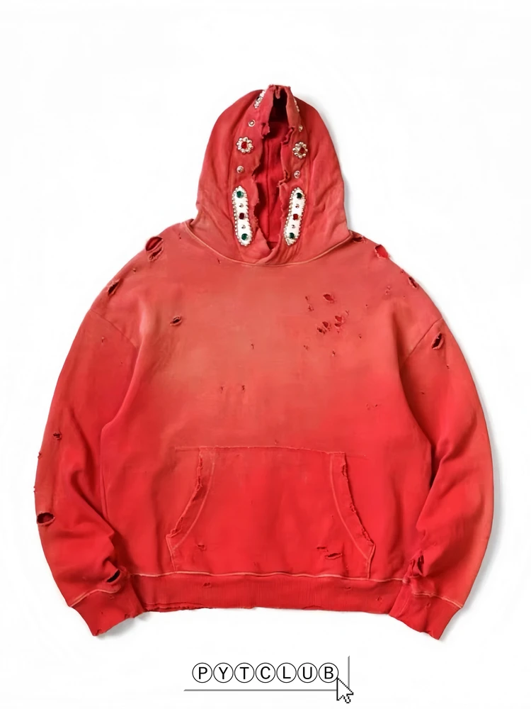 

Мужская толстовка American Sle Gemstone Hole Hoodie с длинными рукавами, дышащая, износостойкая, стандартного кроя