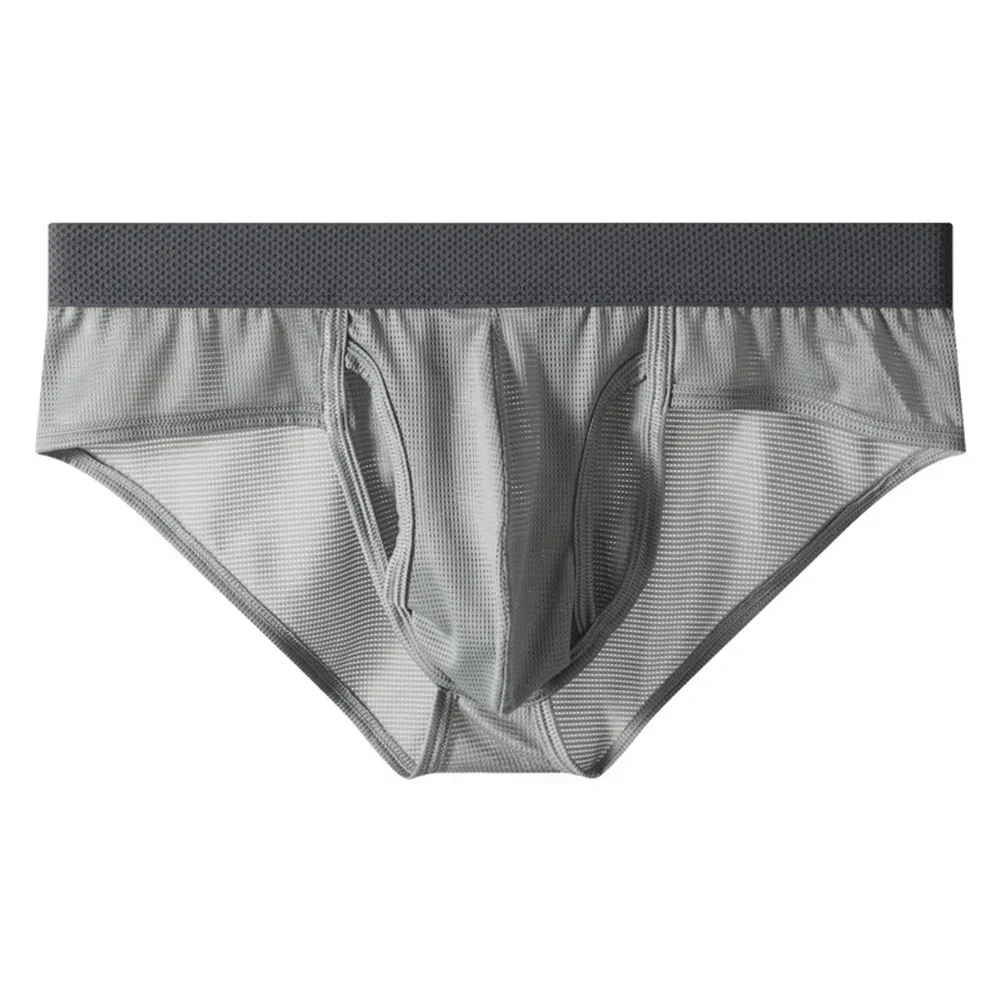 

Low Waist Briefs Ice Silk Underwear Daily Use Breathable Underwear Flexible Spandex Lightweight Panties For Everyday Wear