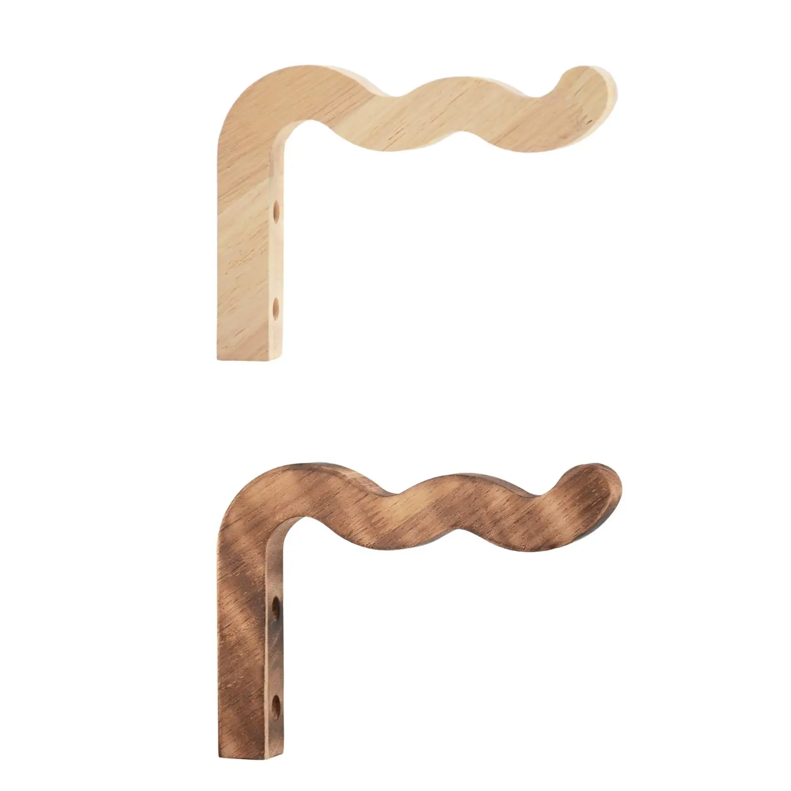 Plant Hanger Decorative Farmhouse Multipurpose Solid Wood Wall Mounted Plant Hook for Light Gardening Accessory Patio Decoration