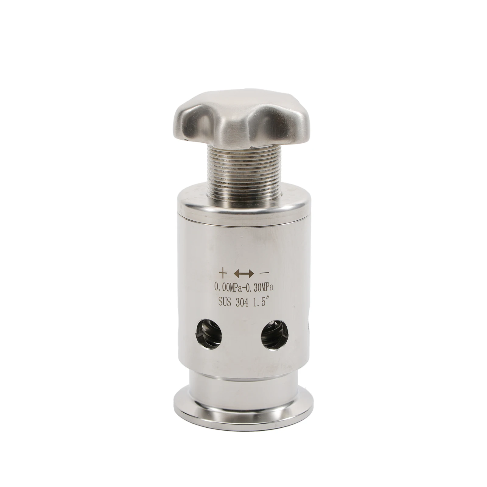 Adjustable Pressure Relief Valve Tri Clamp 1.5