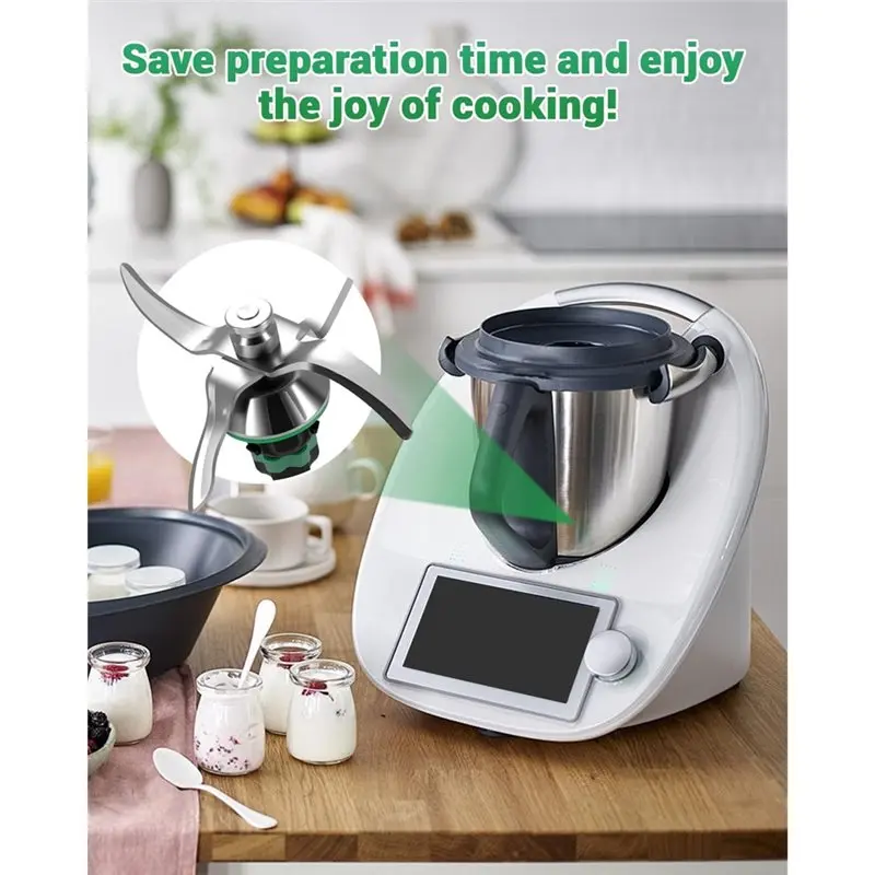 【ESSENTIALS 】Replacement Blade For TM5 And TM6, High-Quality Stainless Steel Mixing Knife, Perfect For Chopping, Stirring view 5