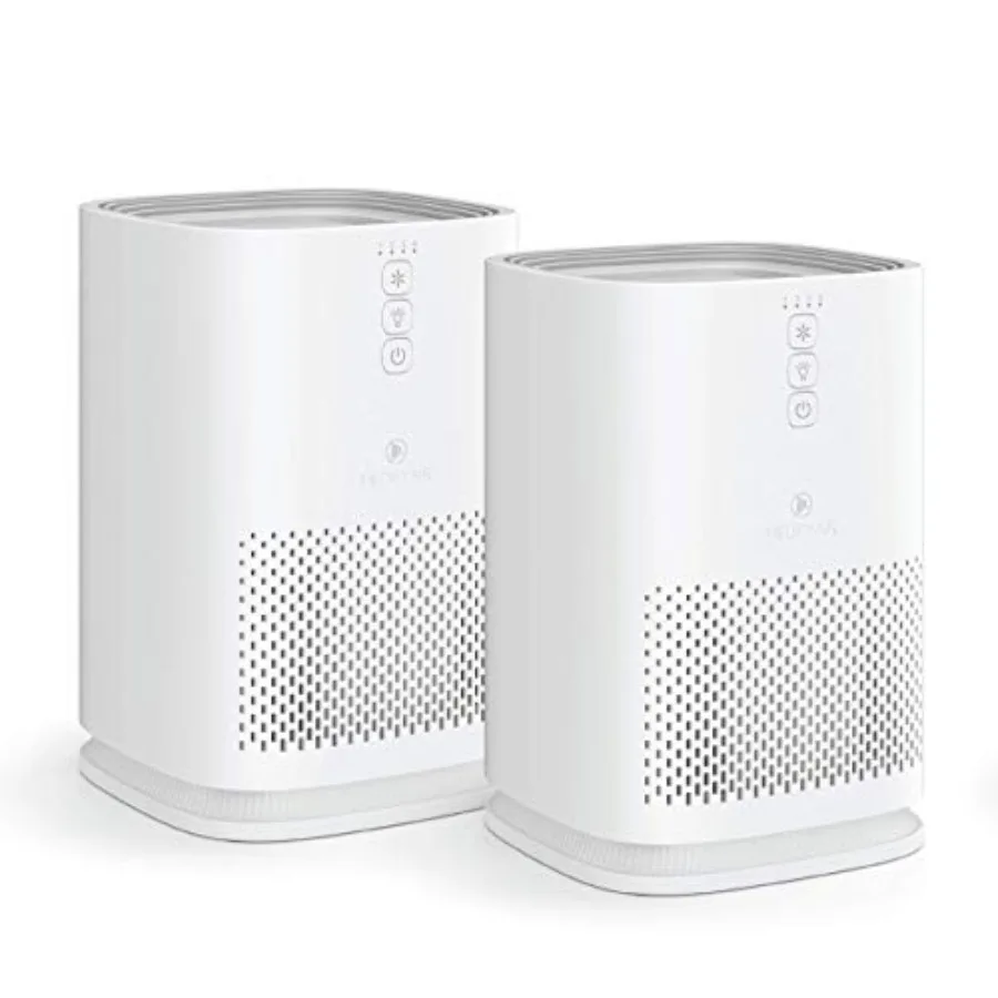 

Очиститель воздуха Medify MA-14 с фильтром True HEPA H13, производительность 428 куб. футов в час, для удаления дыма, запахов и пыльцы до 0,1 микрон, белый, 2 шт.