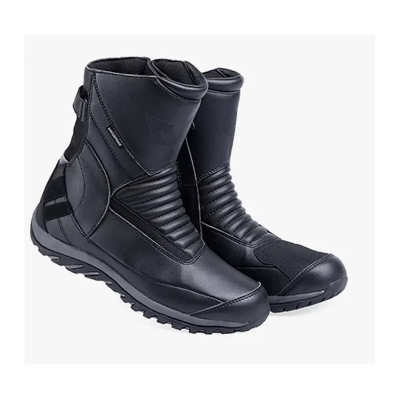 

Водонепроницаемые женские мотоциклетные ботинки DUHAN, дышащие кожаные ботинки из микрофибры, мужские ботинки для мотокросса, резиновая подошва