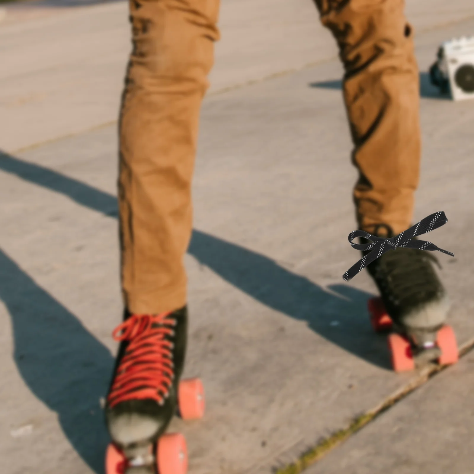 Rolschaatsen Schoenveter Slijtvast Stijlvol Hockeykant Hoge Sterkte Schaatsen Kant Langdurige Sportschoenveter