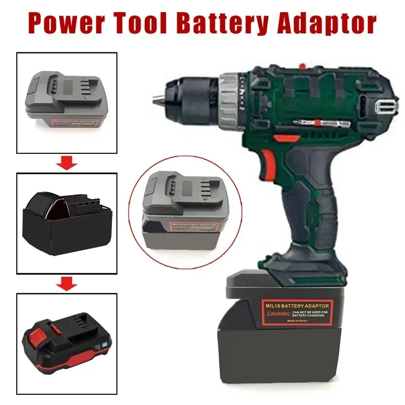 Replace To For Parkside 20V Li-ion Battery Adapter Electrical Tool Adapter Battery Converter For Milwaukee 18V Li-Ion Battery