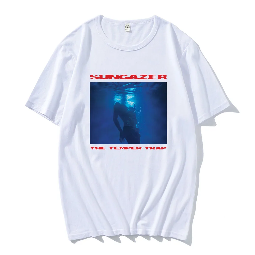 The Temper Trap Sungazer Album T-shirt Summer O-neck Short Sleeve Male Tshirts Unisex Streetwear Cotton Soft Casual Mens Tees
