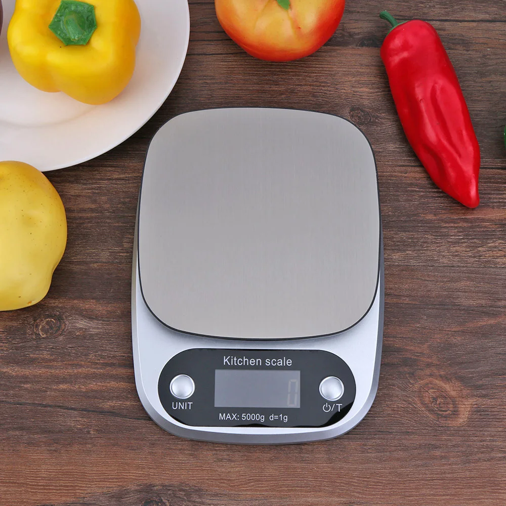 5/10kg High Precision Kitchen Scale Electronic Jewelry Food Baking Scale Multifunction Measuring Tool Gram Scale Lcd Display