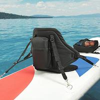 Kayak Seat Cushion with Storage Bag Padded Adjustable Canoe Safety Seat Waterproof Surf Paddle Board Seats with Back Support