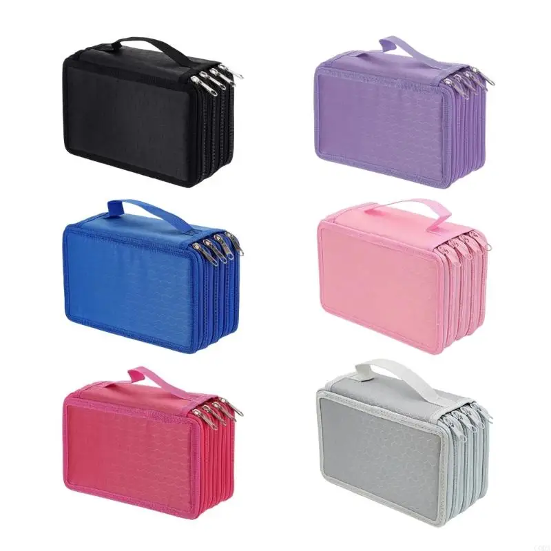 

CORA 4-слойные офисные настольные органайзеры с 72 ячейками и удобным ремнем для переноски, многослойные школьные необходимые