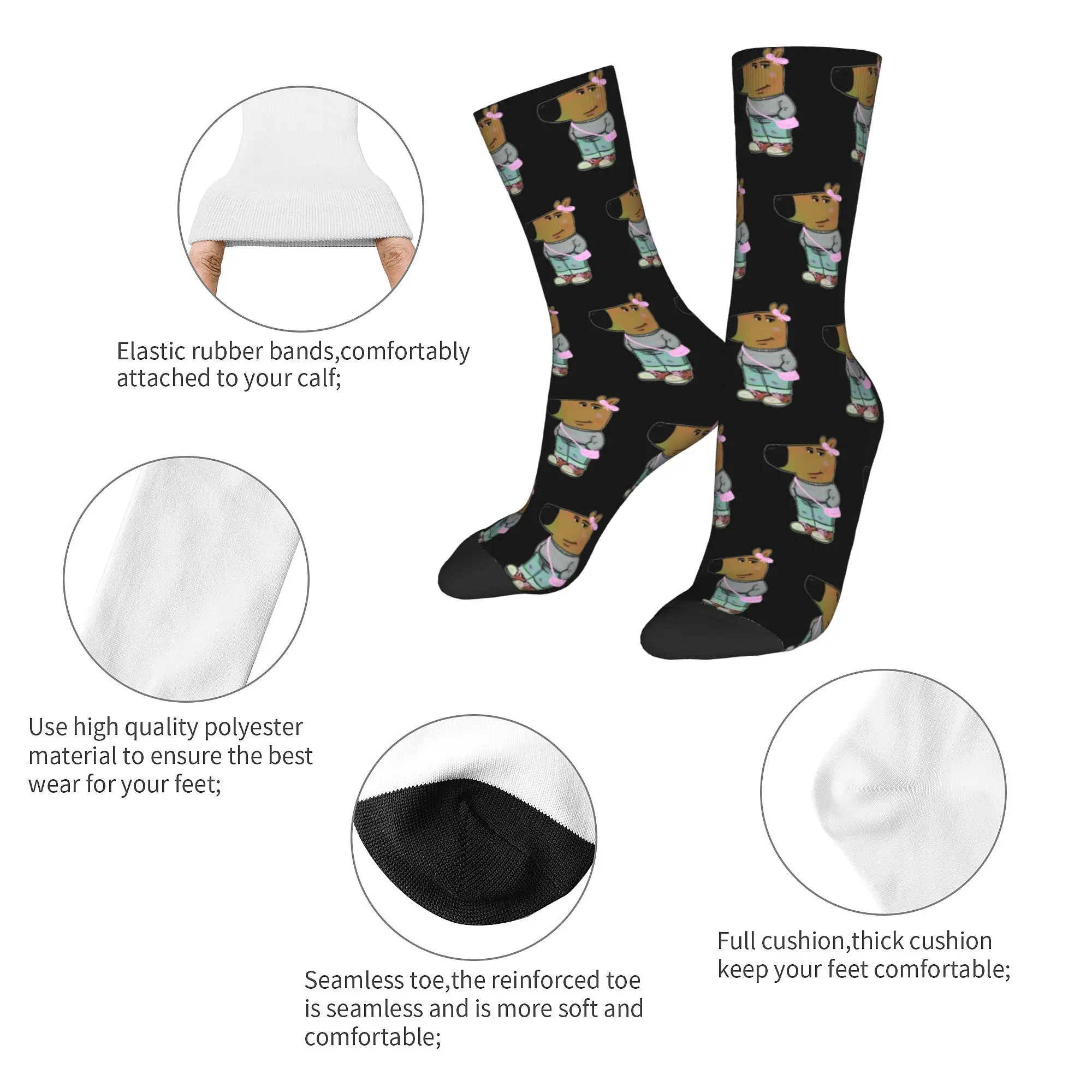 chill guy meme Design Theme Socks Product for Unisex Cozy Stockings