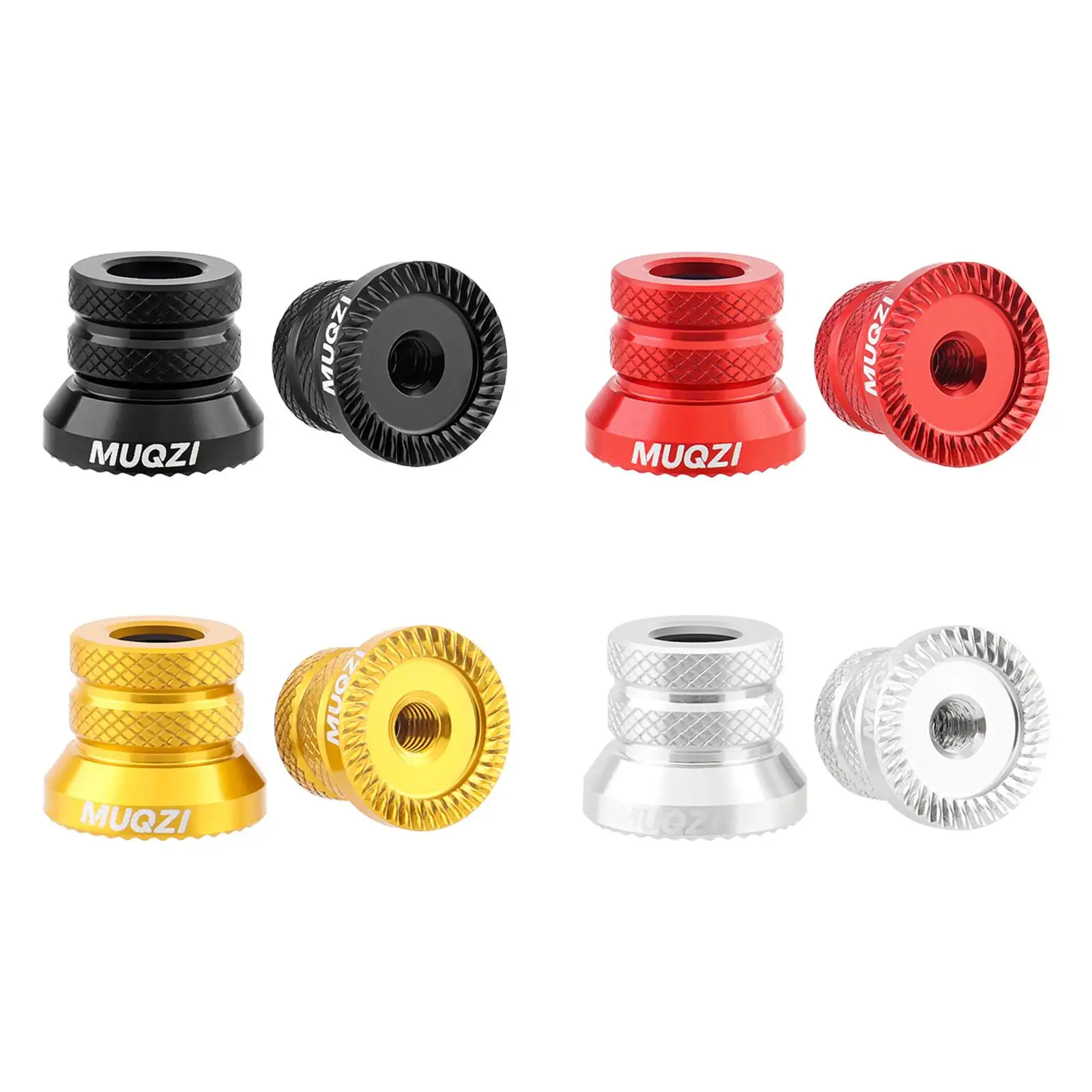 2x Bicycle Hub Nut Spare Parts Road Bikes Riding CNC Machining Biking Fixing Bolt Non Slip Sturdy Quick Release Lever Nut Hub