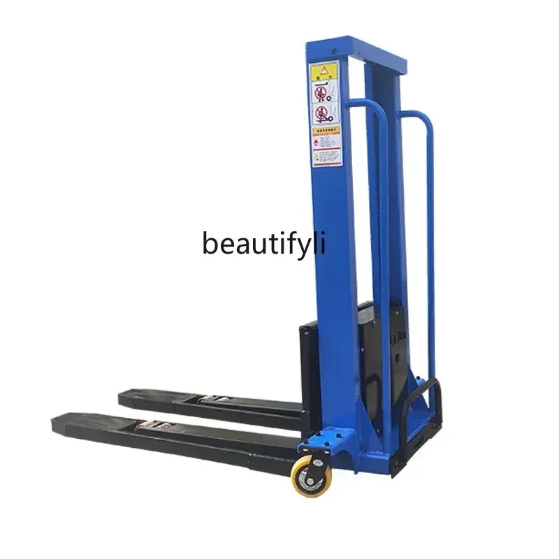 Hydraulic Electric Truck-Mounted Forklift Portable Stacking Forklift Loading and Unloading Automatic Loading and Unloading