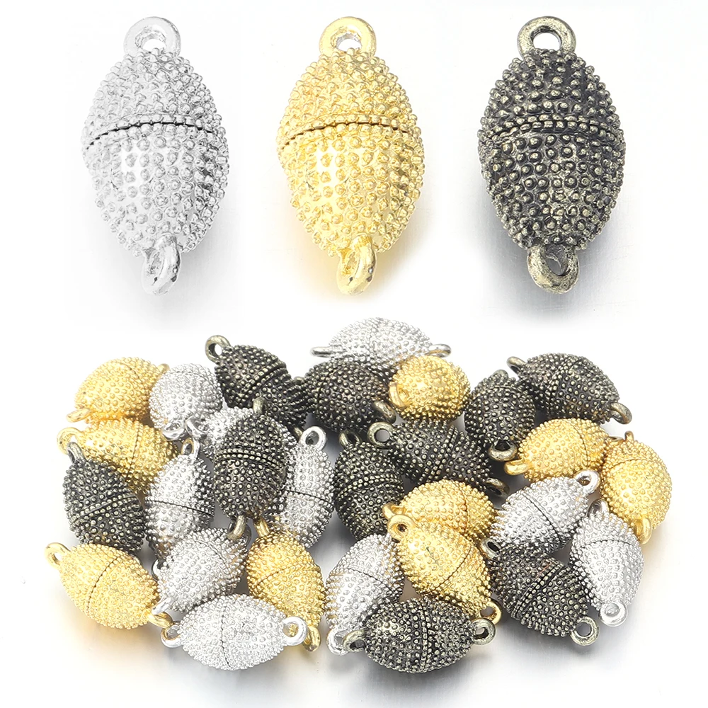 5 teile/los Oval Magnetische Verschlüsse Fit End Verschluss Anschlüsse Für Schmuck Machen DIY Charme Halskette Armbänder Anhänger Zubehör