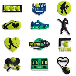 Sale 1Pcs Tennis Shoe Charms Decoration for Crocs Accessories Charms Clog Sandals Pins Women Men Adults Party Favor Gifts