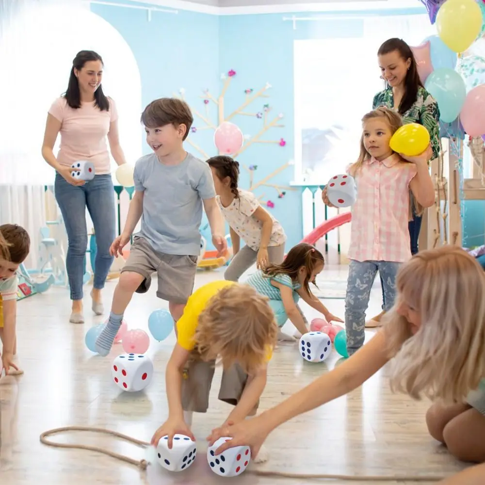 3,1 inch grote dobbelstenen stressbal bordspel om uw gelukkige cijfers te krijgen knijpen speelgoed kerstcadeau knijp fidget speelgoed