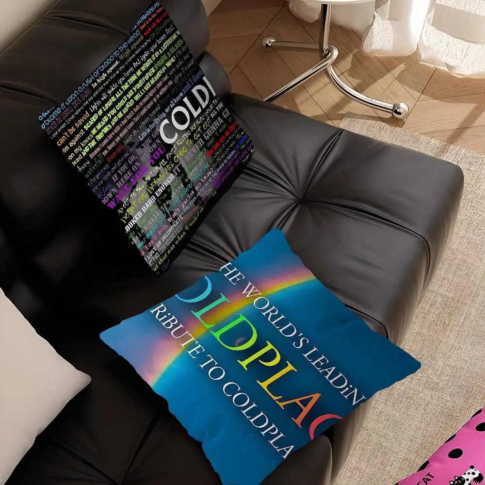 Classic Pop Rock Band C-Coldplay Cushion Cover Polyester Sofa Cushions Decorative Throw Pillows Home Decoration Pillowcover