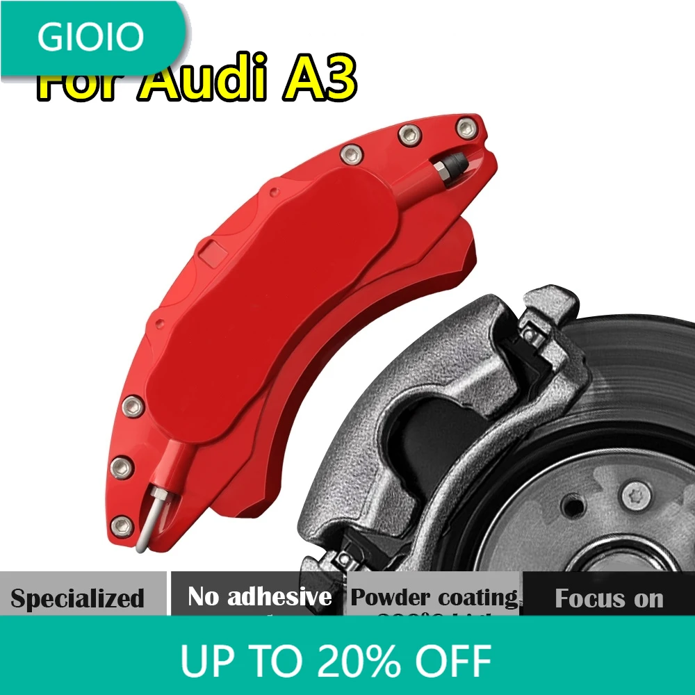 ¡Nuevo! Para Audi A3 cubierta de pinza de freno de coche Kit de Metal de aleación de aluminio compatible con Sportback 30 35 40 TFSI limusina 35 40 TFSI 2013-2022