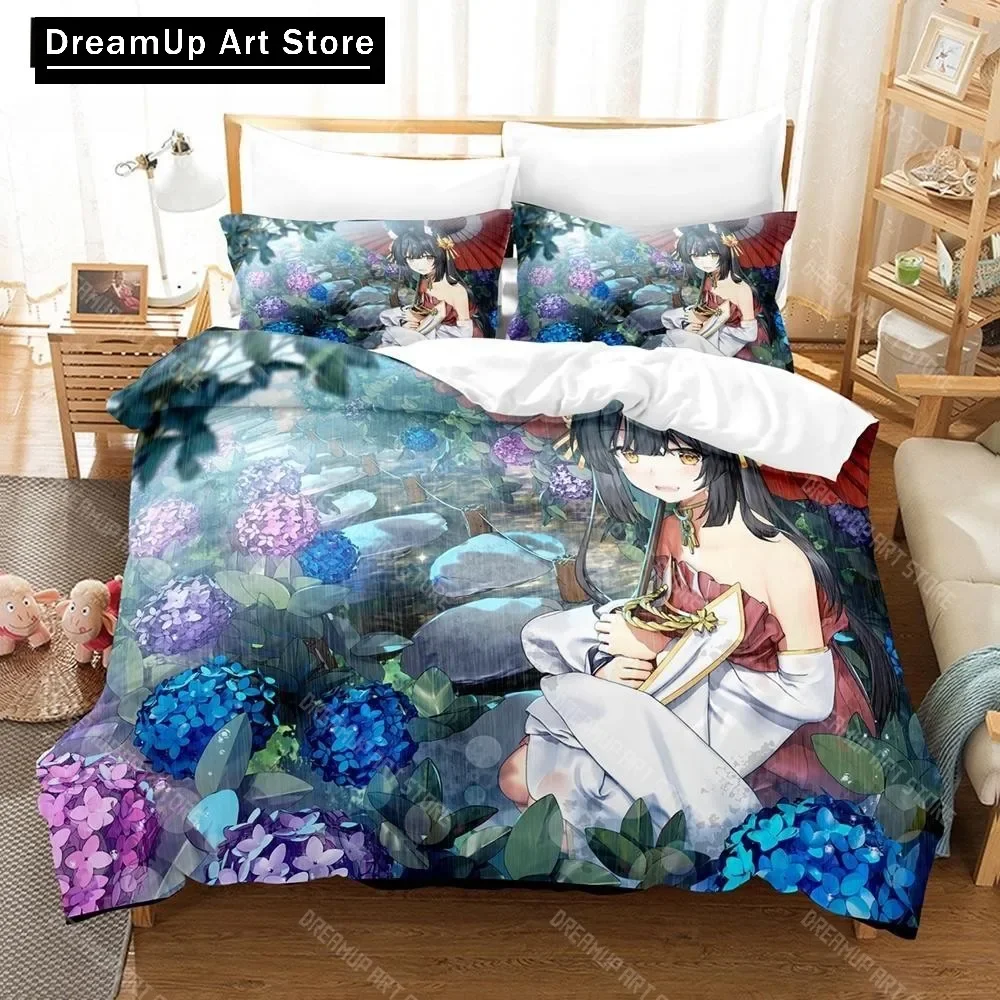 

Комплект постельного белья с 3D принтом аниме Azur Lane Single Twin Full Queen King Size, комплект постельного белья для взрослых и детей, пододеяльник для спальни, комплект простыней