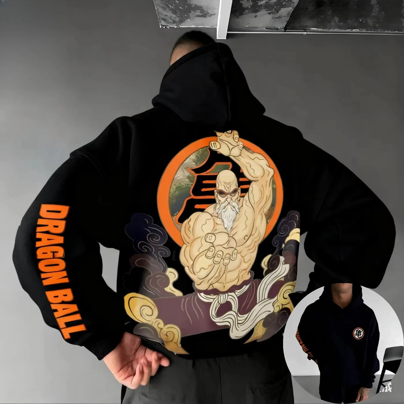 Dragon Ball Anime Autumn/Winter Hoodie 2025 Men's New Master Roshi Printed Street Hip Hop Trendy Casual Trendy Parent Child Top