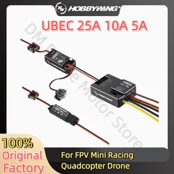 Hobbywing UBEC 25A 3-18S 10A 2-6S 5A 2-8S Waterproof High Voltage Regulator Module FPV Mini Racing Quadcopter Drone External BEC