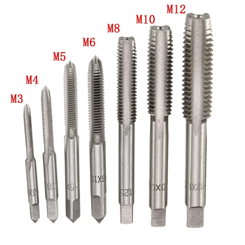 

7-Piece M3-M12 Tap Set For Thread Tapping And Threading Tool For Manual Threading Operation