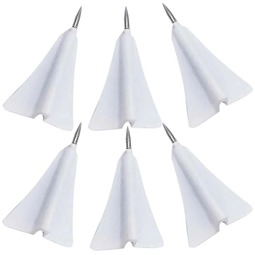 6 Pcs Aircraft Pushpin Boutonniere Pins Compact Thumbtacks Home Accessory Brooch Steel Replaceable Pushpins Office Daily Use