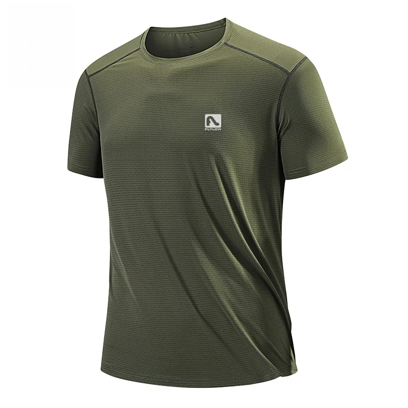 

Мужская футболка Flylow из ледяного шелка, быстросохнущая, для тренировок и бега, летняя коллекция