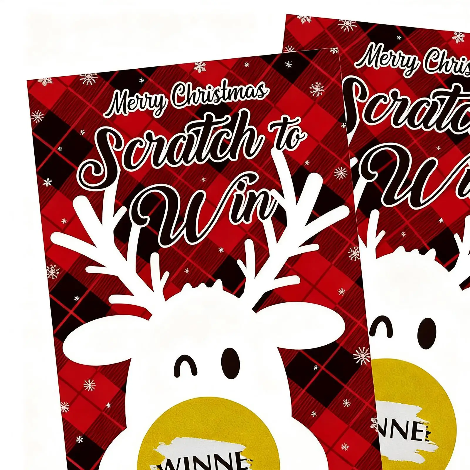 عيد ميلاد سعيد خدش بطاقة الألعاب 36 قطعة عطلة سعيد خدش بطاقة الرنة اليانصيب بطاقة لزينة عيد الميلاد #3