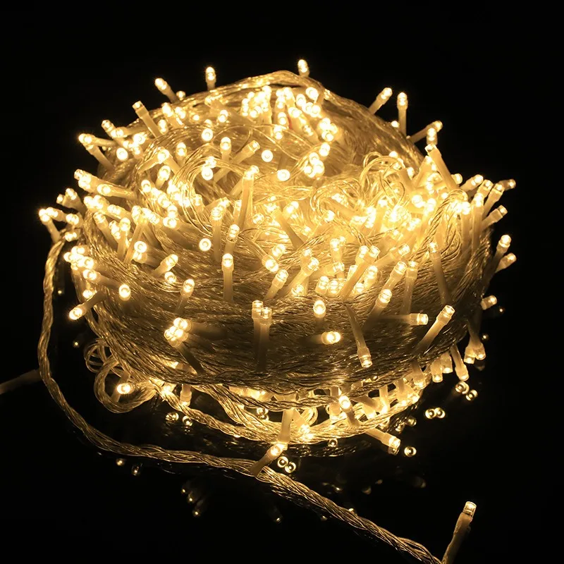 

10M 20M LED Christmas Garland Fairy Lights Outdoor Festoon Lamp String for Wedding Party Decorative Lighting