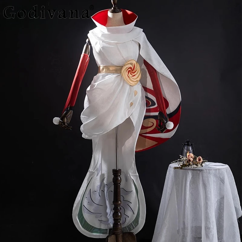 

Women's Halloween Cosplay Clothing Suit Headwear Socks Glove Accessories Dress Set Female Role Play Party Dress Outfits