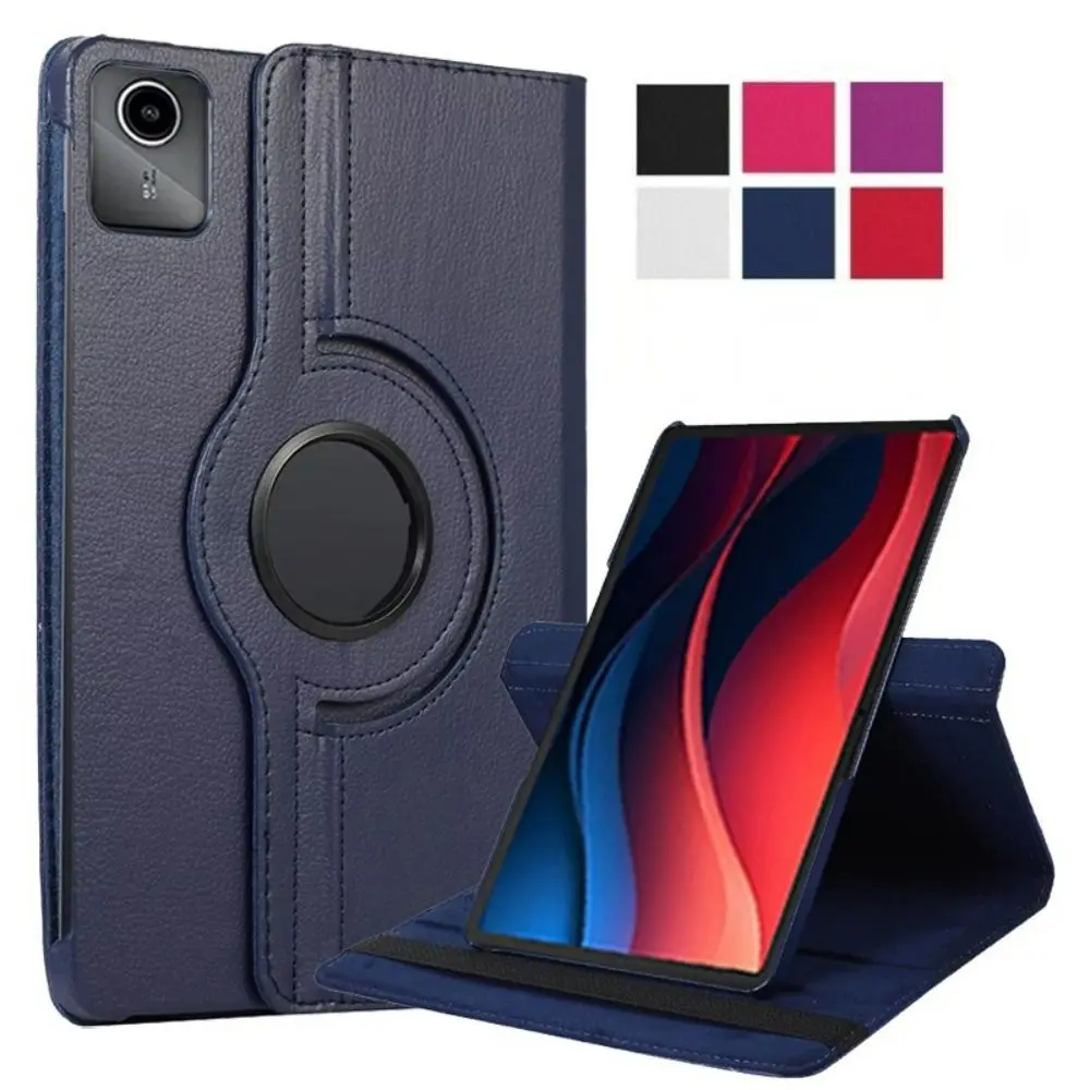 Auto sleep/wake 11 Polegada tablet caso multi-ângulos capa de couro resistente ao desgaste para lenovo tab m11/xiaoxin pad 2024
