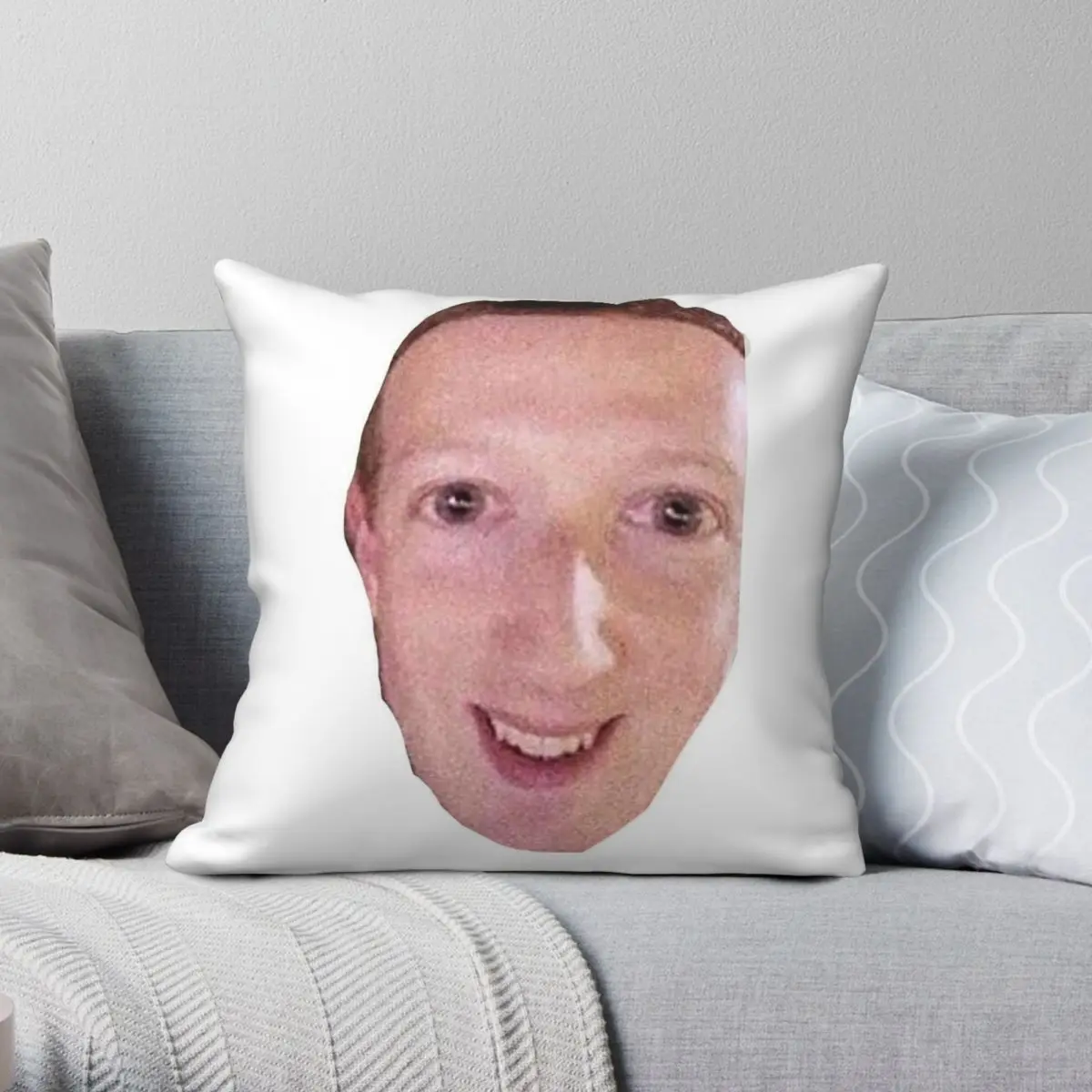 Cursed Mark Zuckerberg Zucc Pillowcase Polyester Linen Velvet Creative Zip Decorative Room Cushion Cover