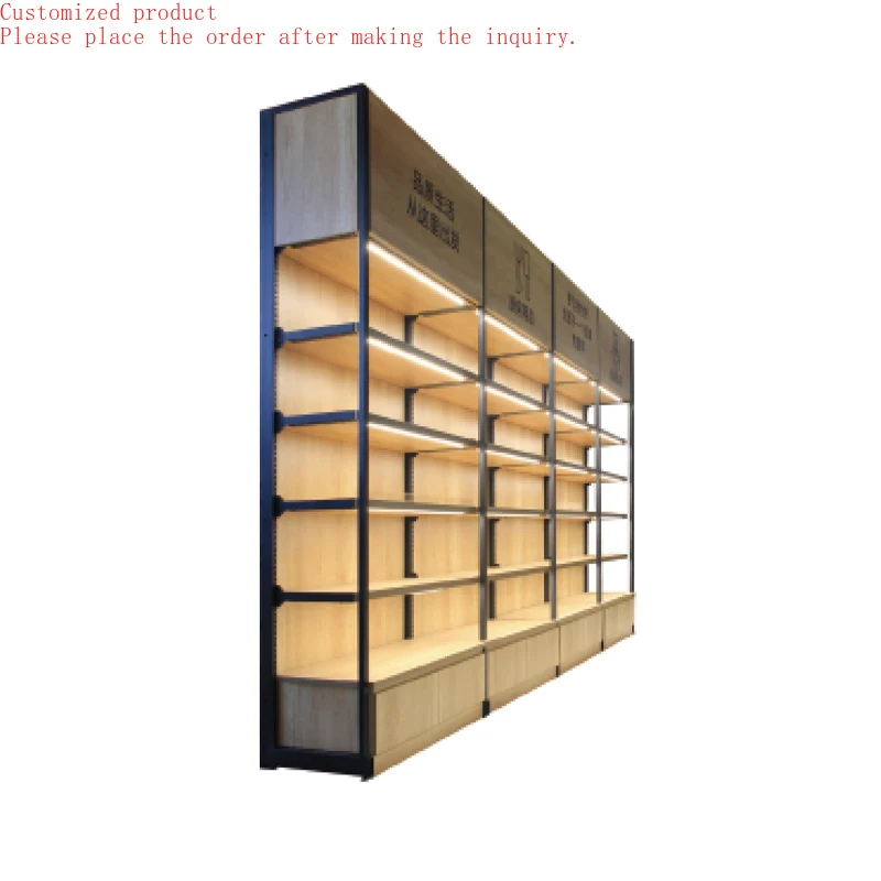 

Custom.Wholesale Metal Shelves Steel and Wood Display Shelves High Storage Capacity
