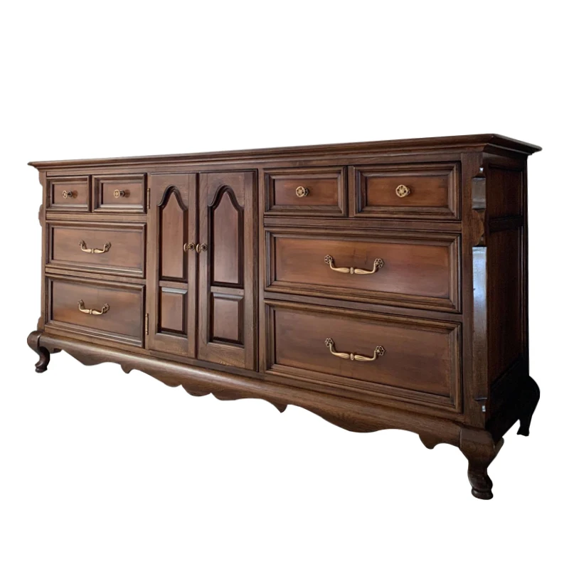 Armario auxiliar de comedor de madera maciza X-S, mueble de porche para sala de estar, armario de almacenamiento antiguo para comedor, dormitorio