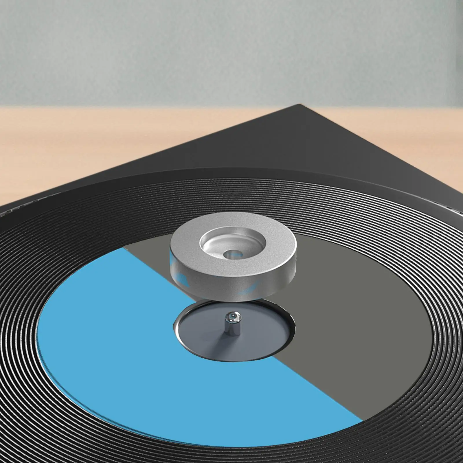 45 RPM Adapter Center Adapter Stable Vinyl Record Adapter Aluminum Record Stabilizer for 7 inch Vinyl Record Players Home Use