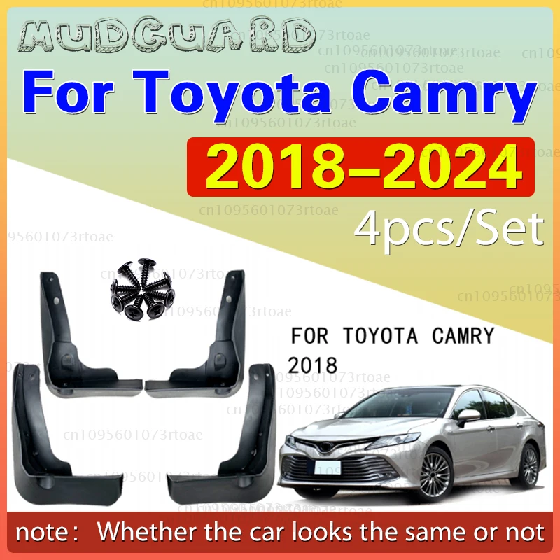 

Set Molded Car Mud Flaps For Toyota Camry 2018 2019 Base LLE XLE XV70 Mudflaps Splash Guards Mud Flap Mudguards Fender Styling