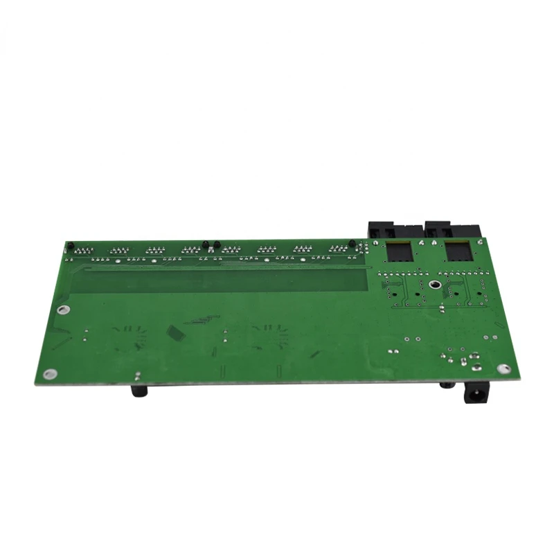 Gigabit Ethernet Switch Fiber Optical Media Converter PCBA 8 RJ45 UTP and 2 SC fiber Port 10/100/1000M Board PCB