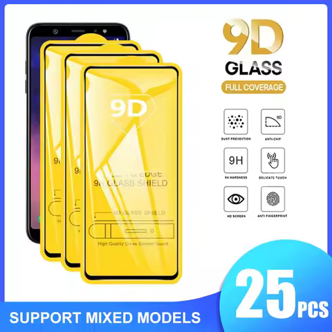 9D 25PCS Screen Protector For Samsung S20FE S21 S22 S23 Tempered Glass For Samsung S21 S22 S23Plus Glass