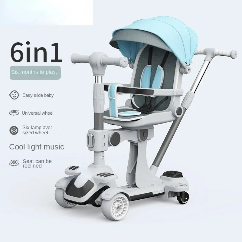 scooter can sit and lie down four-in-one cart