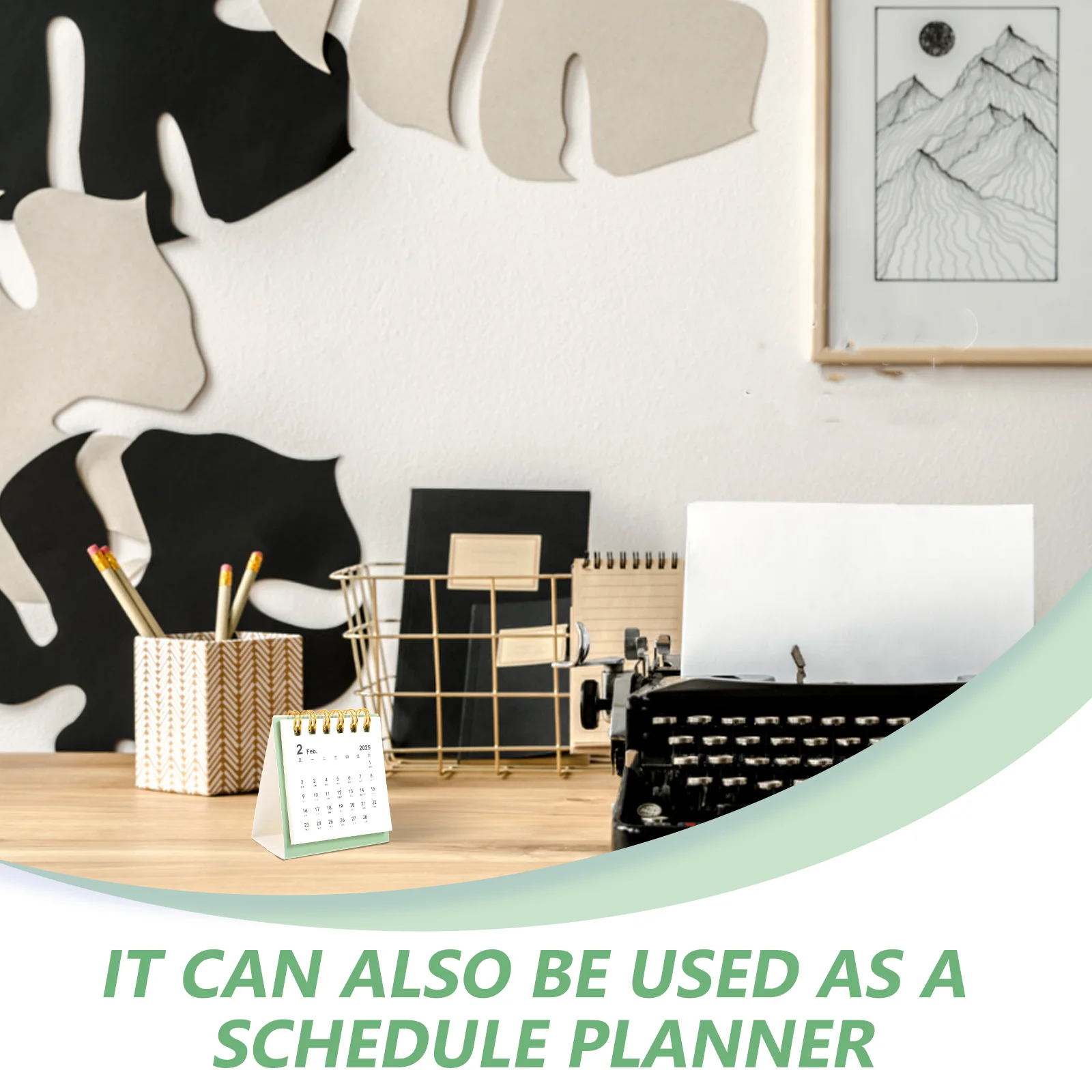 

Минимальный настольный современный настольный флип-календарь для офиса и дома, ежедневного использования, небольшой портативный календарь на месяц, декоративный стоячий календарь