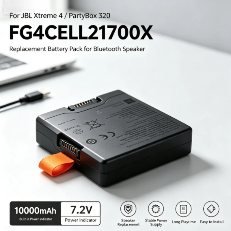 Replacement Battery for JBL Xtreme 4 PartyBox Club 320 for JBL Battery 400 Wireless Bluetooth Speaker Battery FG4CELL21700H 68Wh