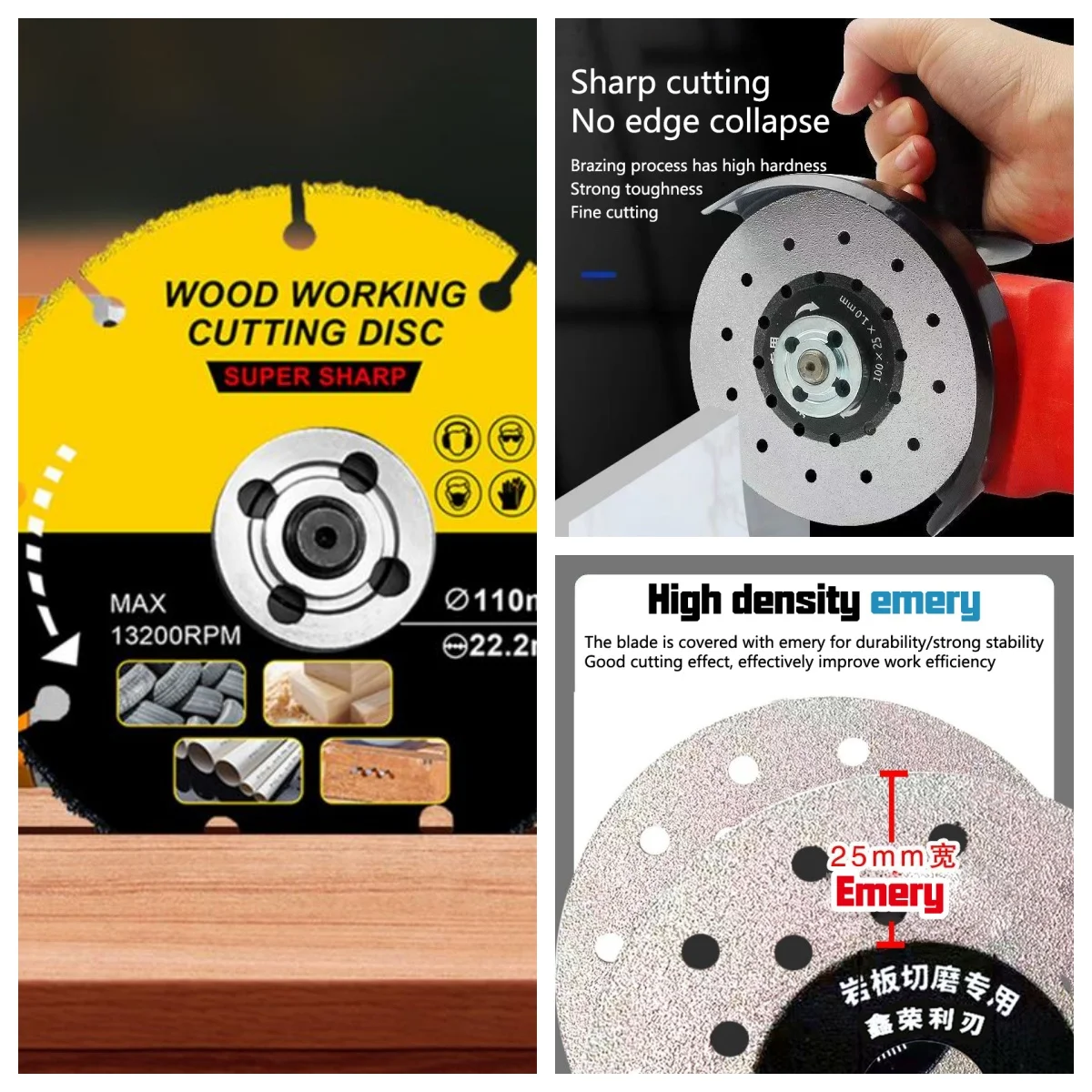 

Мультитул для резки древесины, пильный диск 105/110/115/125 мм, угловая шлифовальная машина для твердосплавных пильных полотен