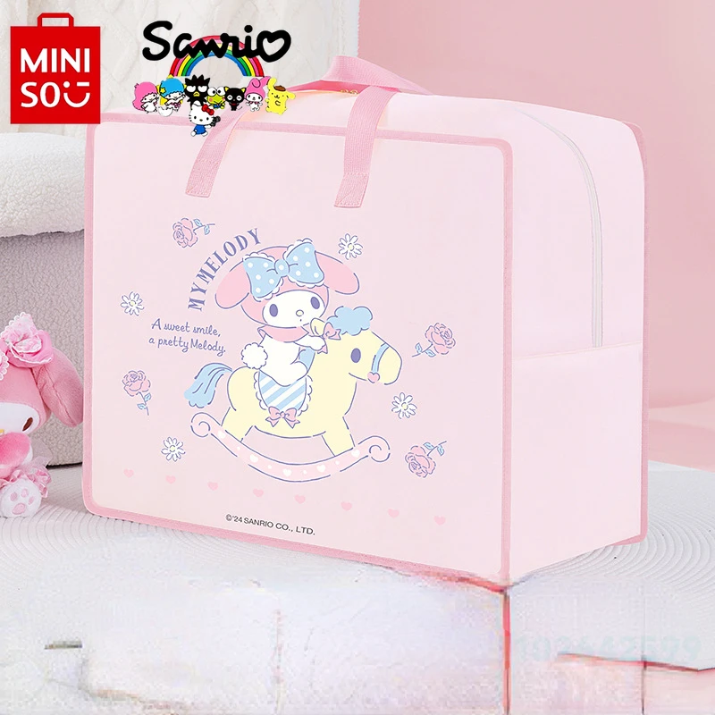 MINISO Home Storage Bag Fashionable and High Quality Women's Multi Functional Handbag Cartoon Large Capacity Moving Luggage Bag