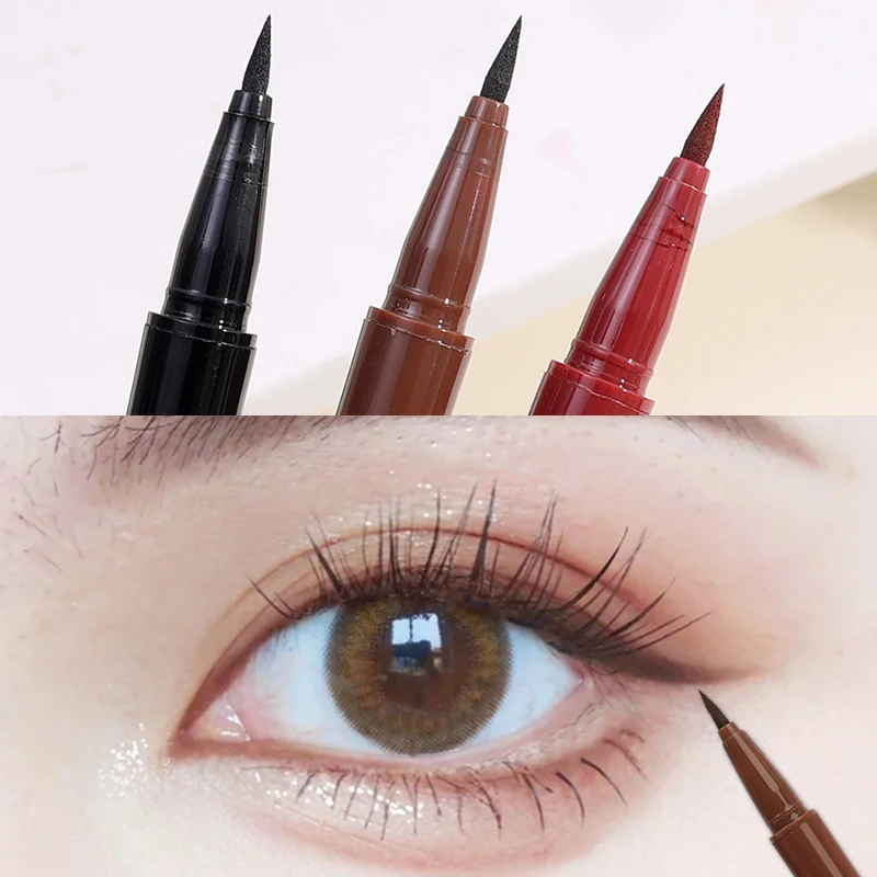 Schwarz braun flüssiger Eyeliner Stift matt wasserdicht glatt schnell trocknend Eyeliner Bleistift untere Wimpern Augen Make-up koreanische Kosmetik